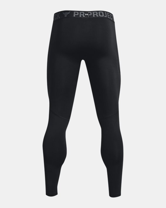 Men's Project Rock TurfGear ArmourPrint Leggings in Black image number 5